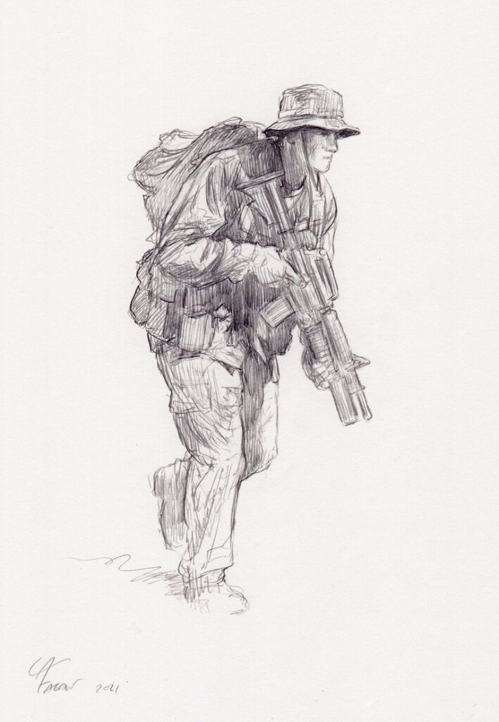 Sketch by Chaz of John P. Connors