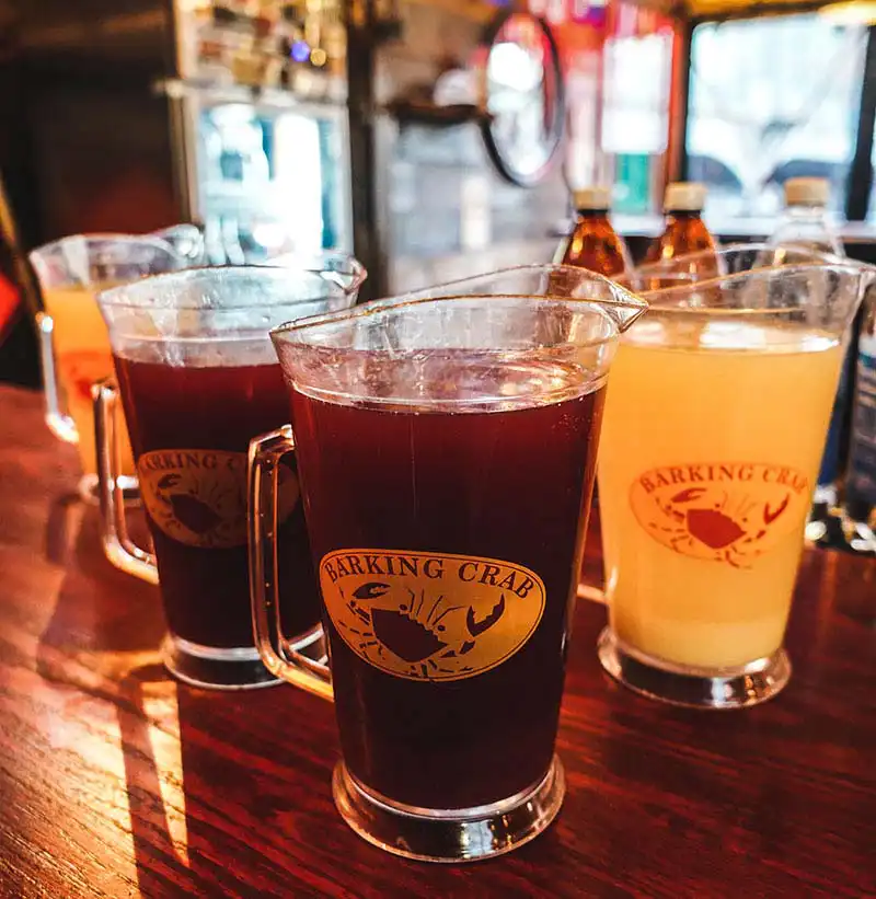 Barking Crab beer glasses