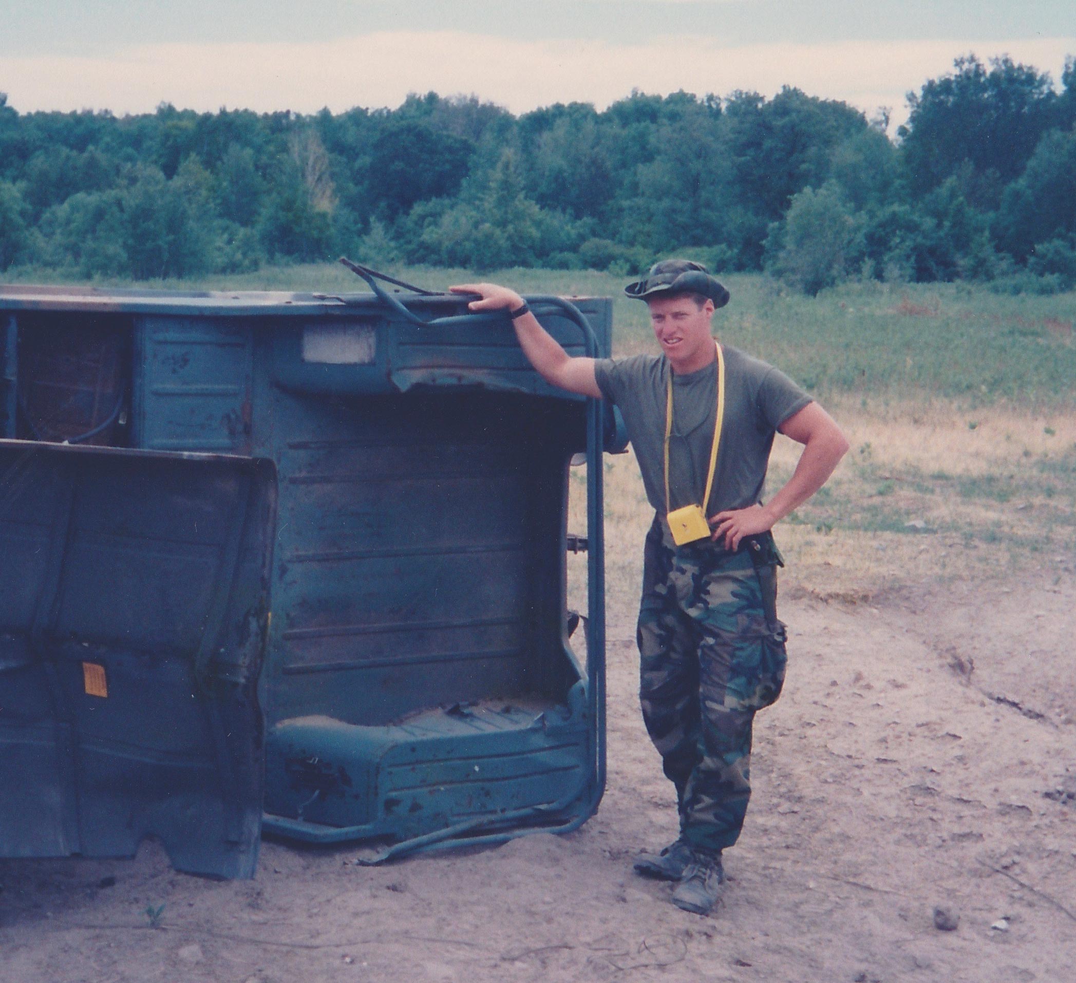 John Connors near turned over army truck